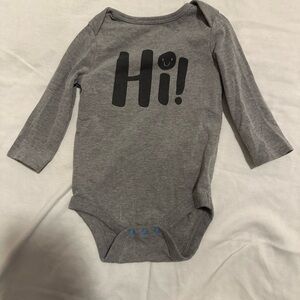 3/$9 Cat & Jack "Hi!" onesie